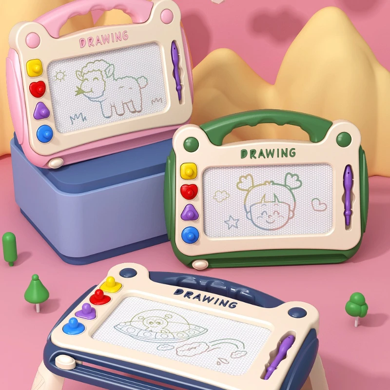 Tablero de dibujo magnético, Graffiti de colores, borrador mágico, tablero de dibujo, tablero de Graffiti para niños, arte, juguete de dibujo para educación temprana