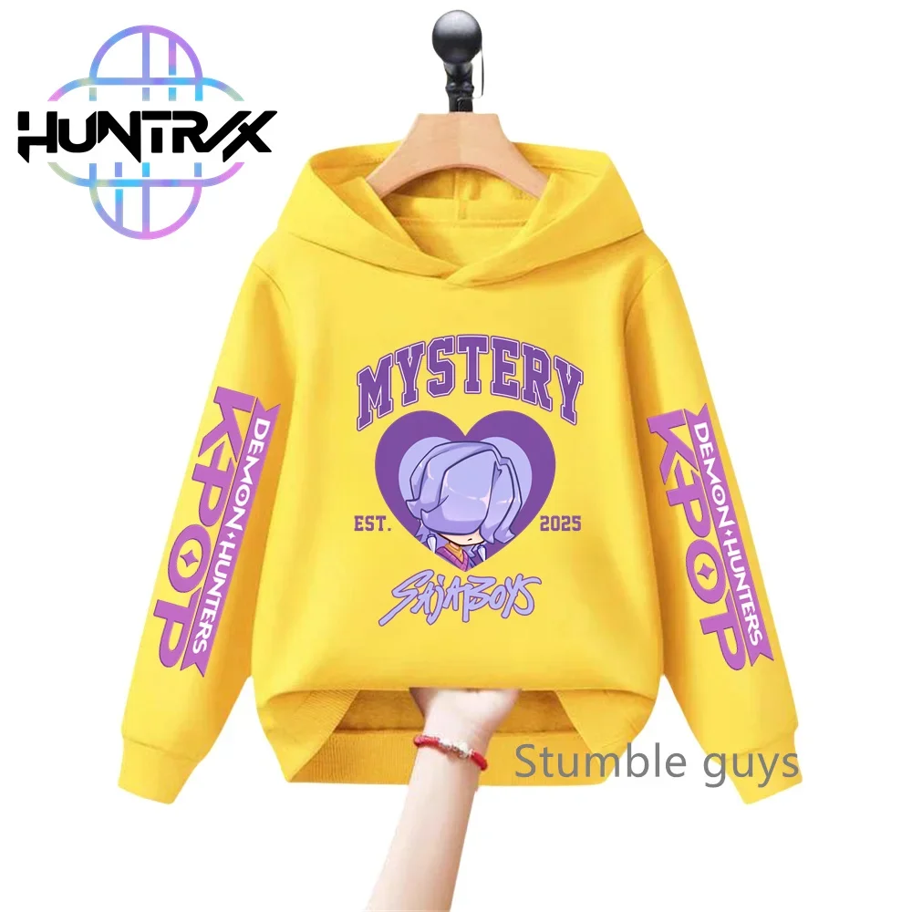 

Spring Autumn Kids 3-12Y KPop Demon Hunters Hoodie Sportswear Boys Clothes Girls Warm Print Fashion Casual​