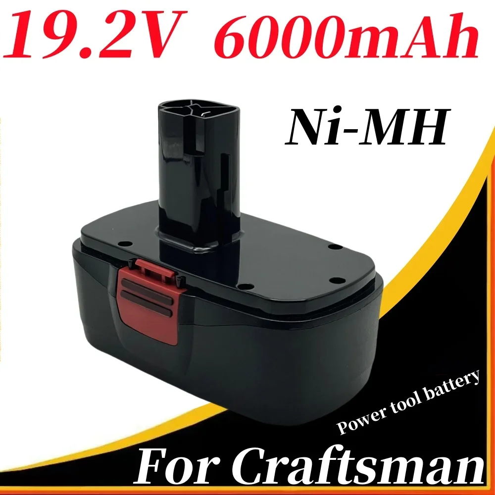 

19.2V 6000mAh For Craftsman Power Tool Battery Ni-MH Rechargeable Battery Replacement PP2011 PP2030 130156001 130279005