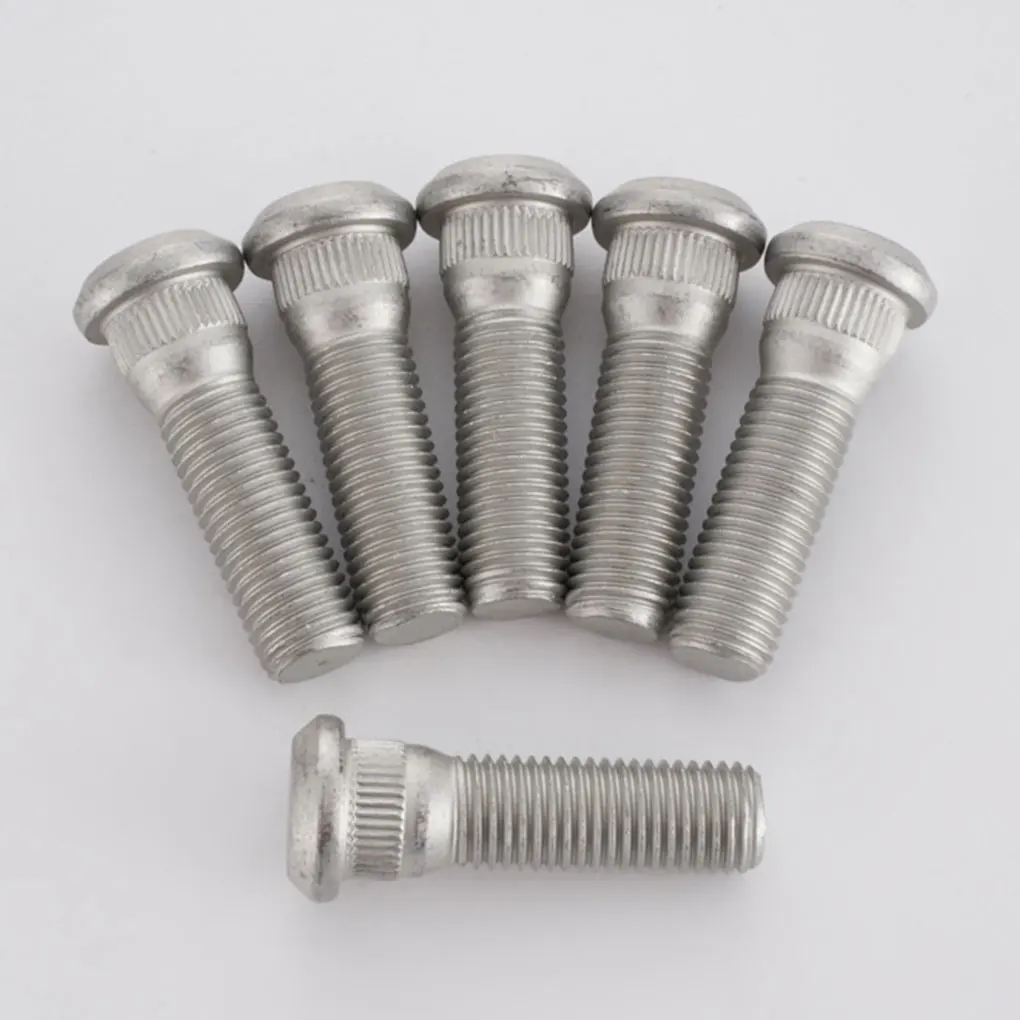 Wheel Studs Wheel Stud 49mm Long M12x1.5 Steel Lug Bolts Steel Tire Studs Wheel Lug Stud 90942-02049