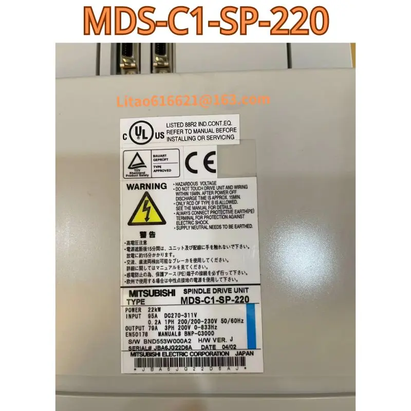 The functional test of the second-hand drive MDS-C1-SP-220 is OK