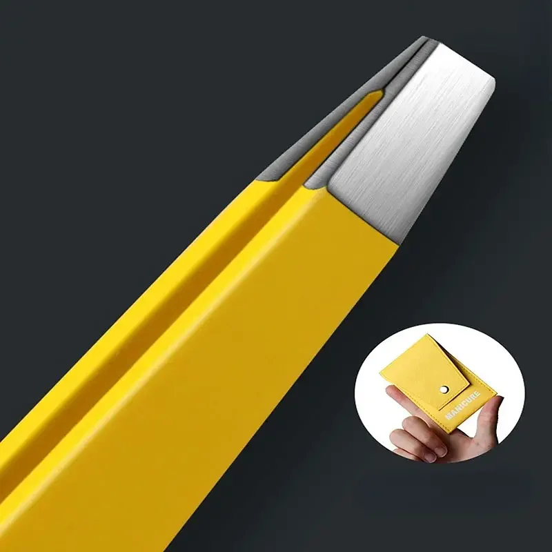 アイブロウクリップ,ステンレス鋼,メイクアップツール,カラーピンセット,美容ヘア,細いヘア