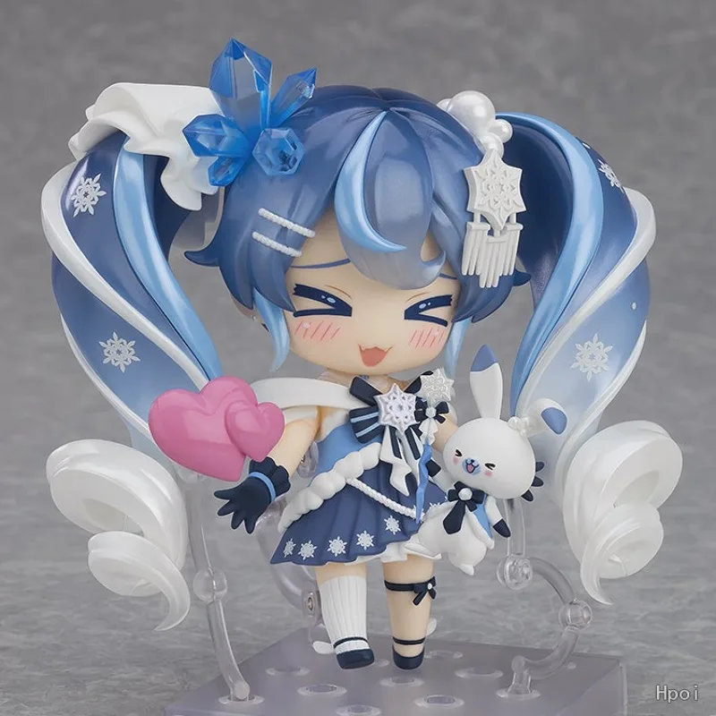 

В наличии оригинальный GSC Hatsune Nendoron # 2643 Юки Мику Кристалл Снег Вер. 10 см аниме фигурка модель украшения кукла новые товары игрушки