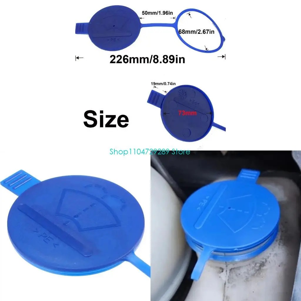 

D8KE Blue Windscreen Washer Bottle Caps Plastic Cover Replaces Parts A9068690072