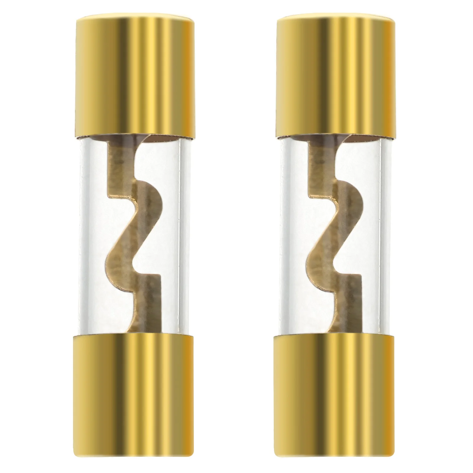 

2 Pcs Car Fuse Holder Auto Audio Accessories Tube Automotive Amp Alloy Amplifier