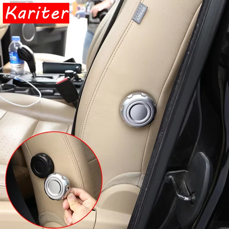 

For Land Rover Discovery 3 LR3 Discovery 4 LR4 2004-2016 Seat Backrest Adjustment Knob Cover Trim ABS Silver Car Accessorie 1PCS