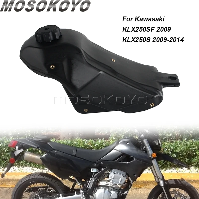 

Oil Tank Motorcycle Off-road MX Enduro Dirt Pit Bike Plastic Gas Fuel Tank For Kawasaki KLX250SF KLX250S KLX 250S 250SF 250 S/SF