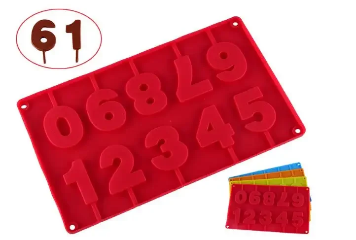 

0-9 Number Silicone Cake Mold Cake Decorating Tool Confeitaria Maker Biscuit cookie mold Bakeware Pastry Tool LB 394