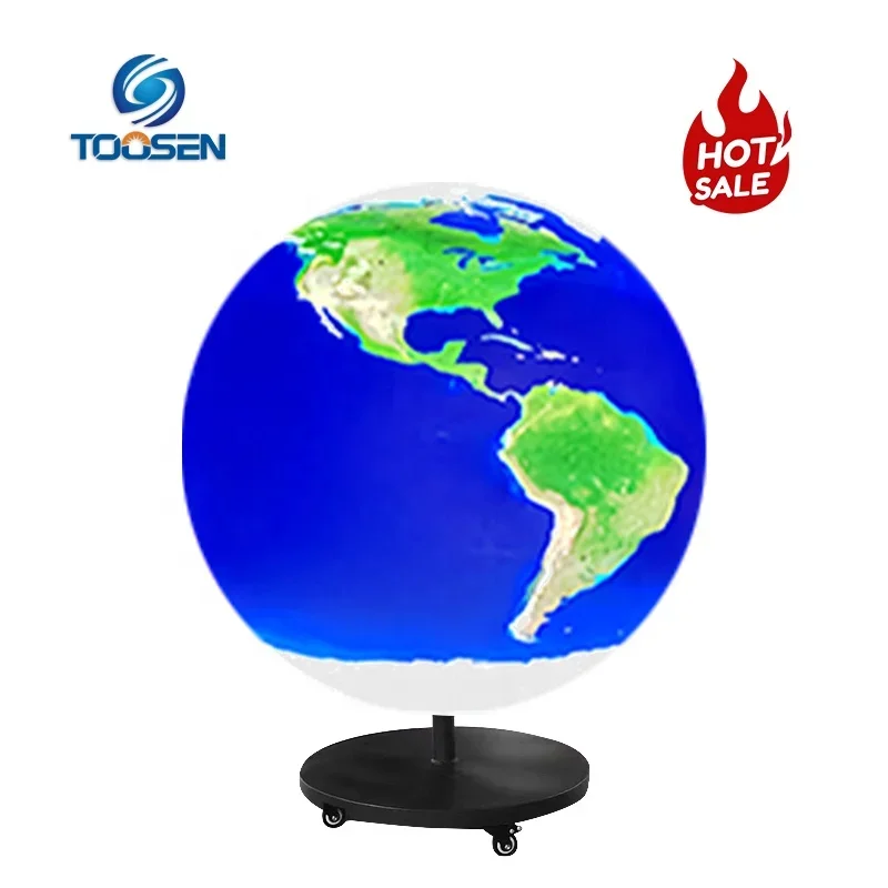 Toosen Factory OEM LED Video Ball P1.5 P1.8 P2 P2.5 Sphere Irregular Shape Spherical LED Panel Globe Screen Display Manufacturer