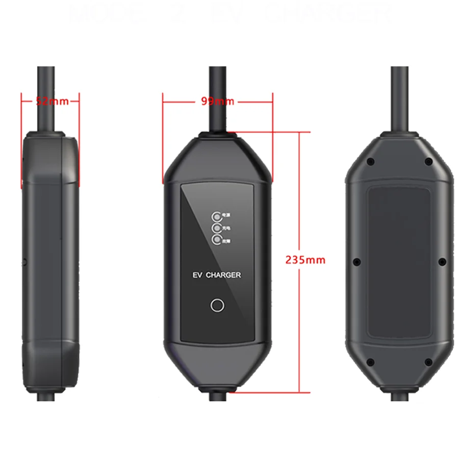 Home Adjustable 8a 12a 13a 16a 3.5kw GBT Level 2 Cable 5m Vehicle Charging Station Pile Ac Portable EV Charger For Electric Car