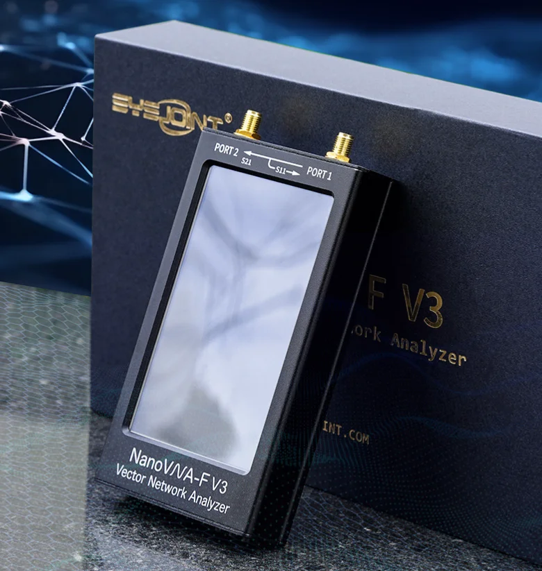 SYSJOINT HF VHF UHF 벡터 네트워크 분석기, 안테나 분석기, SWR VNA 계량기 + 4500MAh 배터리 + 박스, 6G NanoVNA-F V3, 4.3 인치, 6GHz