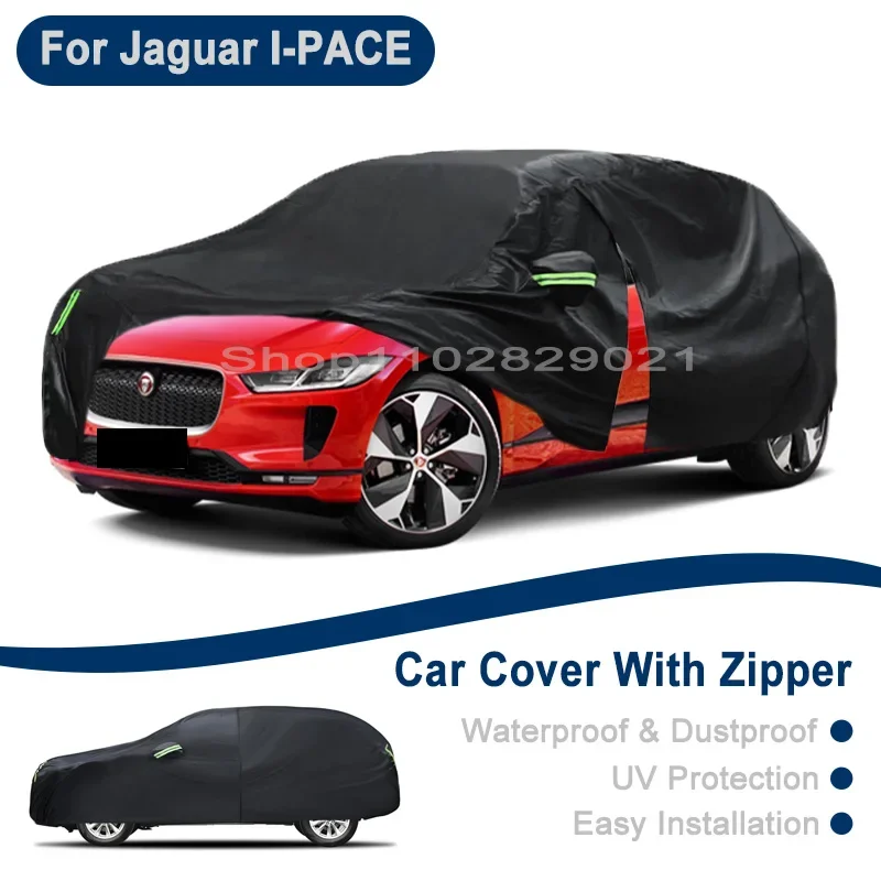 

Outdoor Full Vehicle Cover For Jaguar I-PACE - Side Zipper Design, Waterproof Dustproof Sun Protection Car Cover
