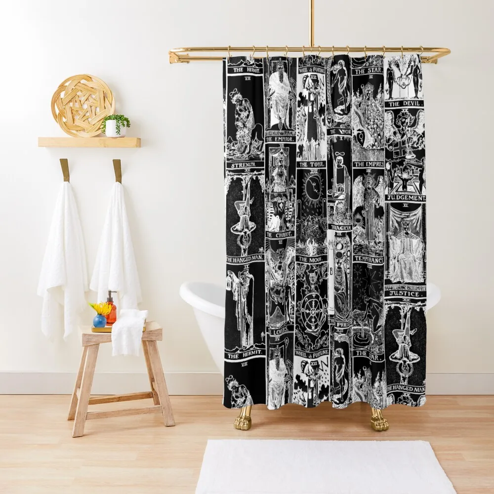 

The Major Arcana of Tarot Patchwork Shower Curtain Toilet Accessories Bathroom Cute Shower Bathroom Accessorys Curtain