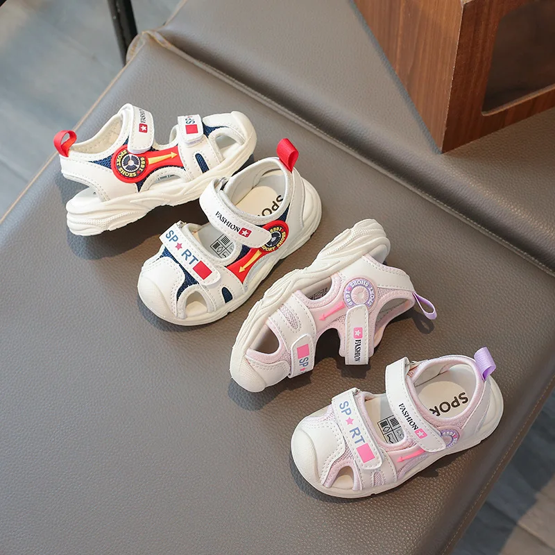 

2026 Summer Girls Kids Sandals Soft Comfortable Closed Toe Protective Sandals,Cartoon Colorful Cute Shoes Kids Summer Boys Girls