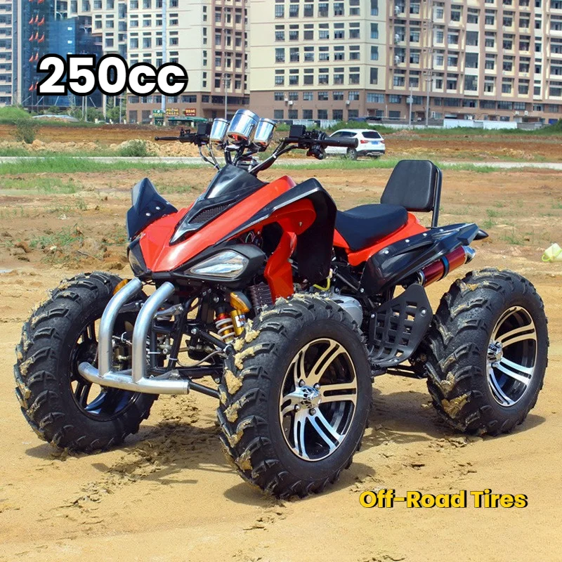 

Квадроцикл Big Spark 250cc для взрослых – 4-скоростная трансмиссия + реверс, 4-тактный двигатель, большой топливный бак, улучшенные внедорожные шины 4x4