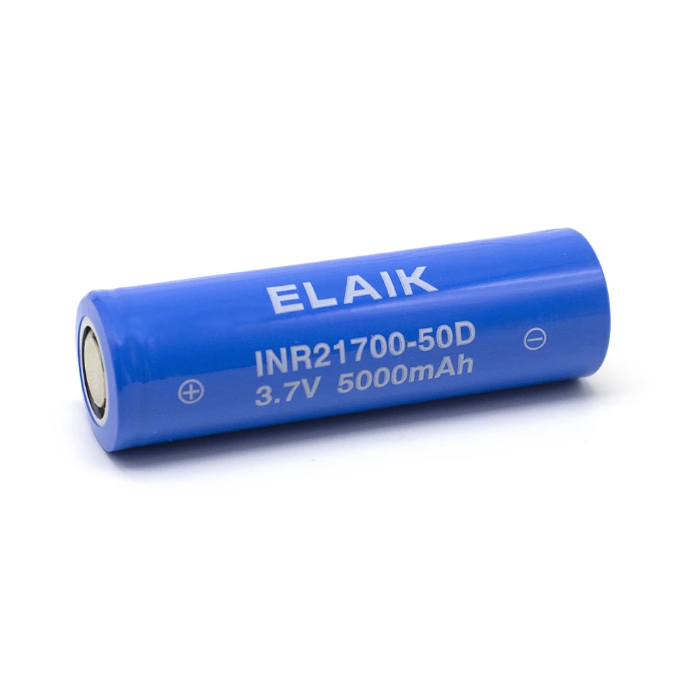 21700 5000mAh 3.7V high-capacity rechargeable lithium-ion battery for flashlights, power tools, electric vehicle batteries 50D