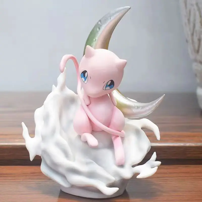 

Hot Pkemon Kawaii Moon Mewtwo14cm Anime Figure Model Gk Statue Collection Desktop Decoration Cute Toys Boy Birthday Gift