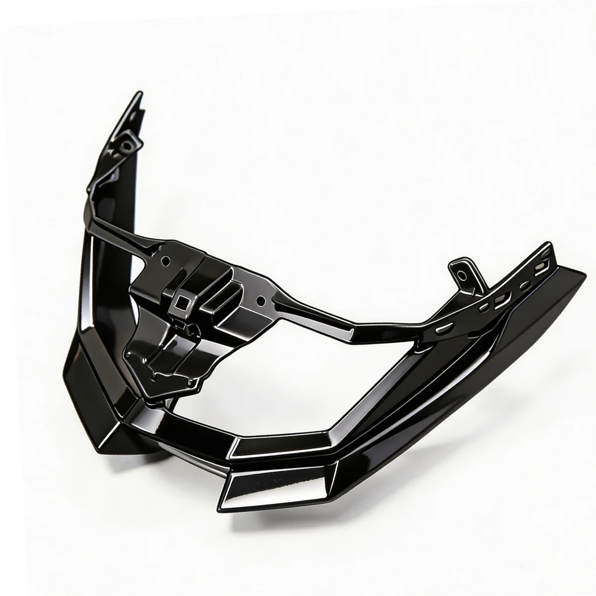 

Front Nose Lower Cowl Headlight Inter ABS Bracket Fairing For Kawasaki Z500 Z 500 2024 2025 Glossy Black