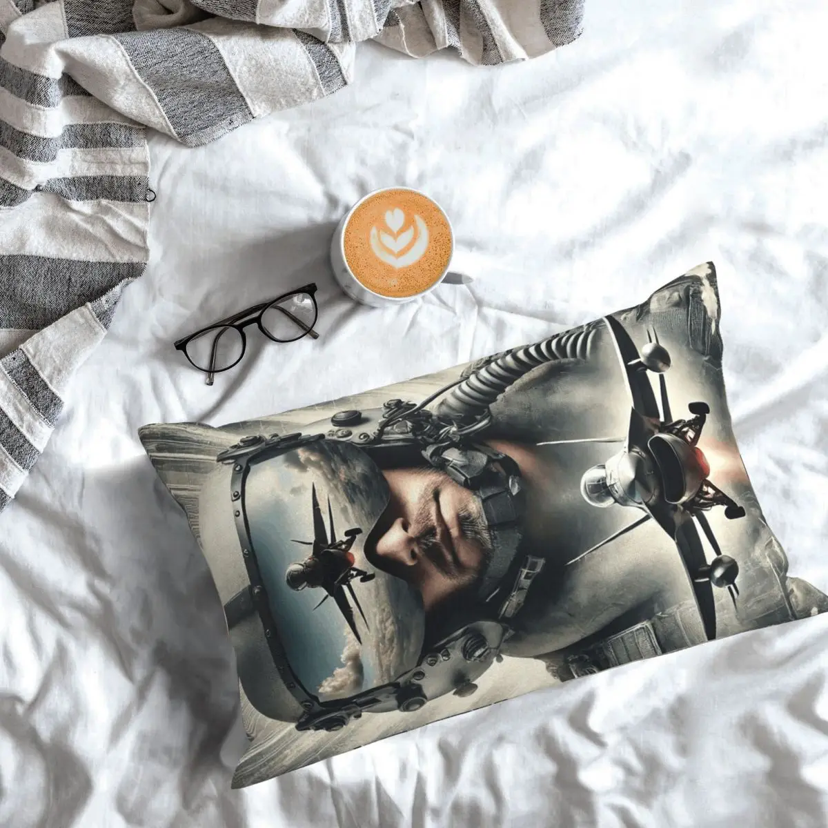 

Modern Tom Cruise Movie Top Gun Maverick Rectangle Pillowcase Cushion Cover Decor Bedroom Bed Home Comfort Throw Pillow