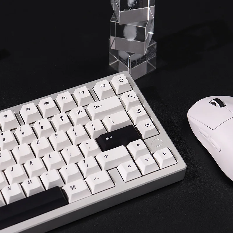 148 Keys Minimalist White Keycaps PBT Cherry Profile Dye Sublimation Keycaps For Apple MAC Mechanical Gaming Keyboard Keycap