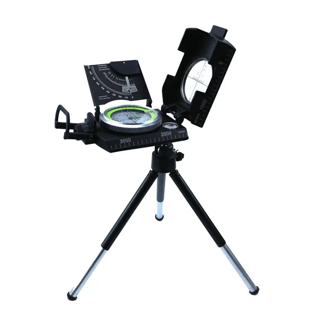 Handheld Professional Compass with Clear Dial and Ruler High Precision Navigation Gear for Kayak Boating