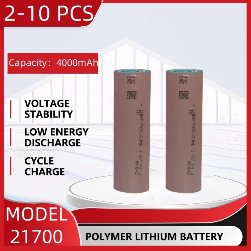 

Original 4000mAh INR21700 Battery 21700 3.7V Super Large Capacity lithium ion battery Rechargeable batteries