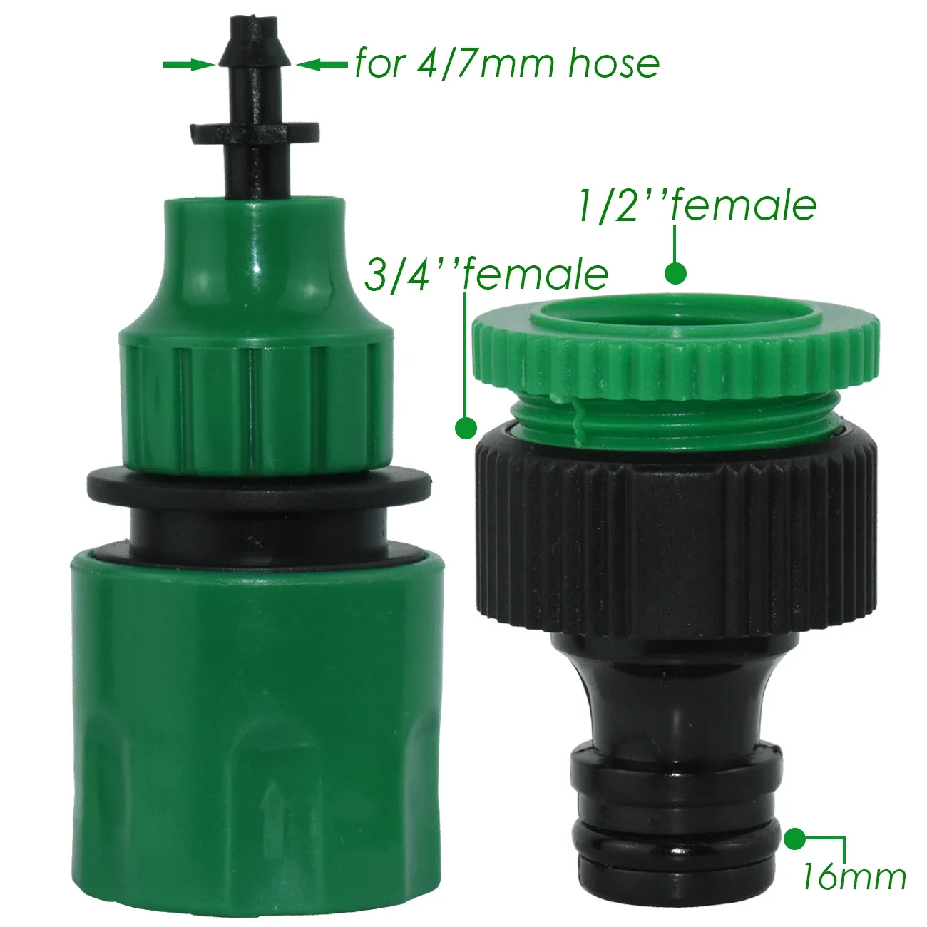 5pcs Water Pipe Quick Connector Plastic Hose Pipe Connector For Garden Pipeline Drip Irrigation System Watering Equipment Parts gallery 1