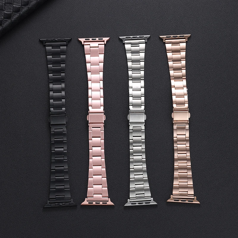Metal Strap for Apple Watch 45mm 44mm 41mm 42mm 40mm 38mm 49mm Men/Women Replacement strap for iwatch Ultra 8 7 6 5 4 3 SE band