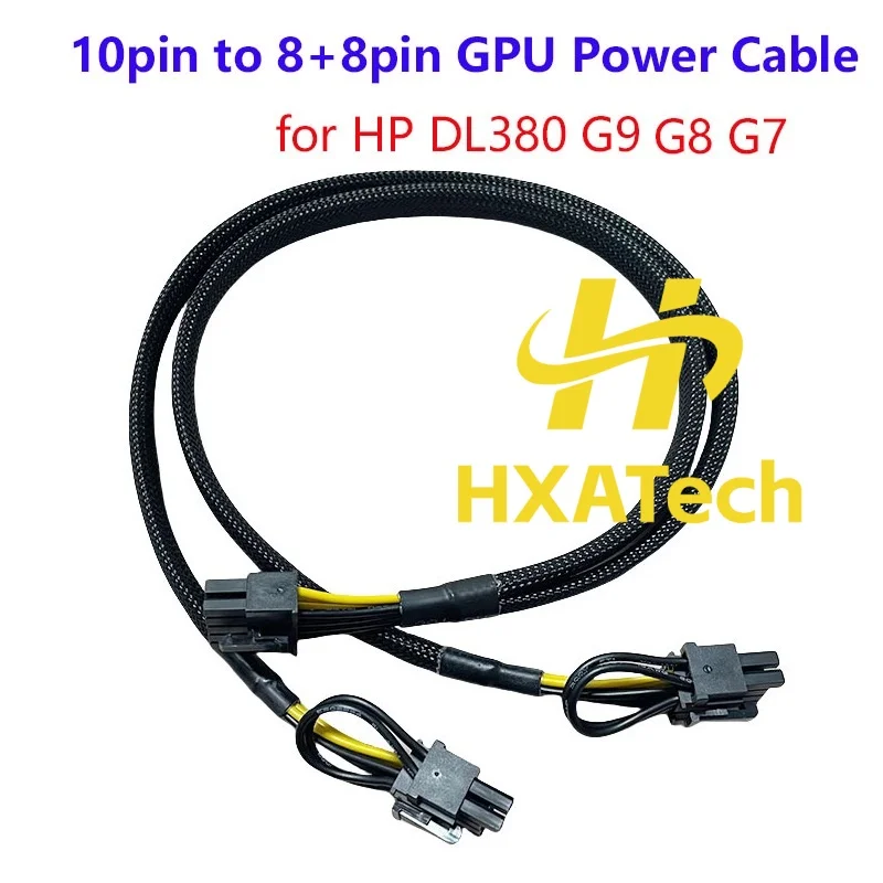 HXATech - High Quality PSU 10pin to 8+8p PCI-E Graphic Card Power Cable for HP DL388 DL380 Gen9 Gen7 Gen8 and GPU Card 3090 3080