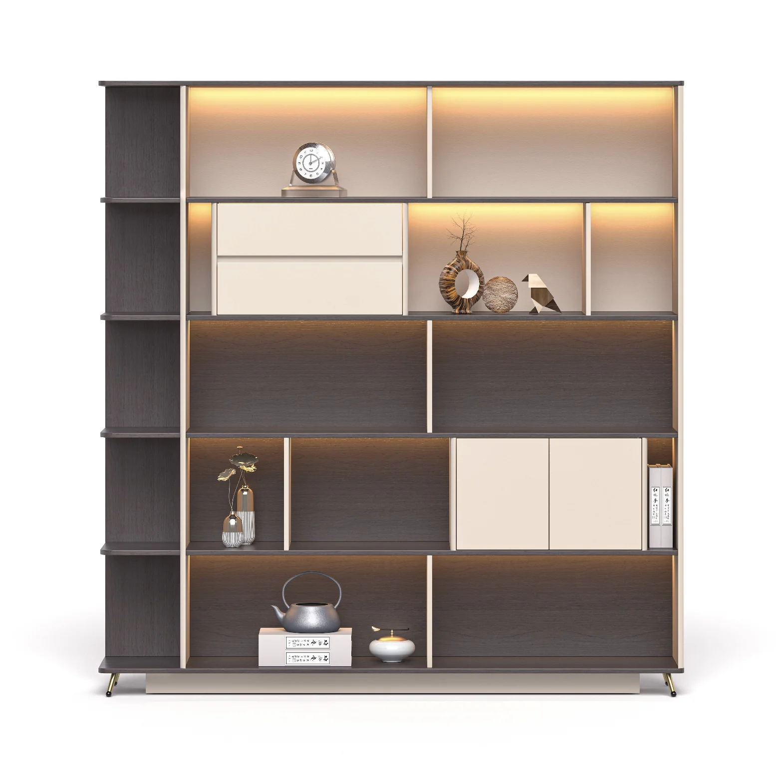 

Large Capacity Multi-layer Wood Office Filing Cabinet For Bedroom Home Office Display Modern Luxury Design Durable Living Room