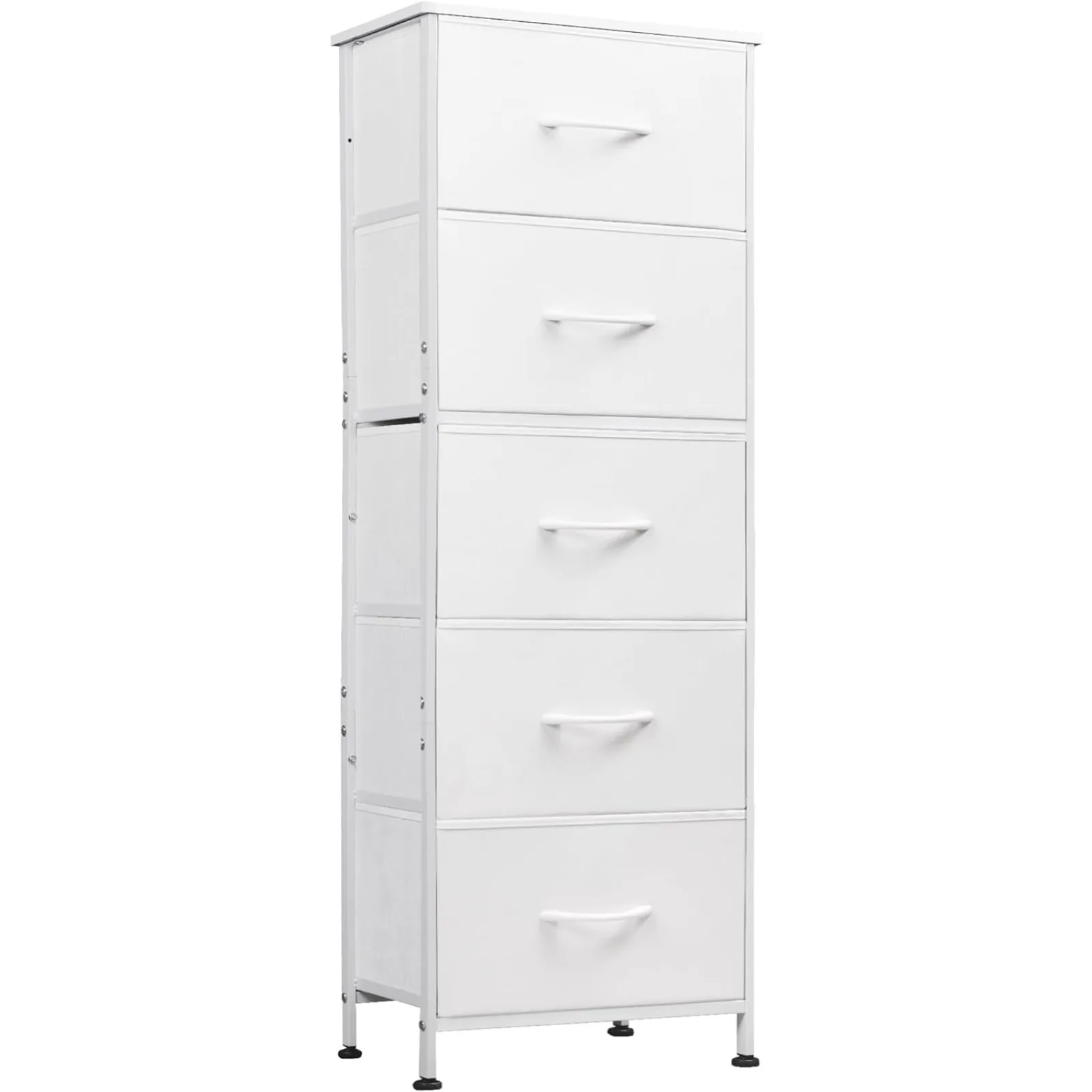 

US Fabric Dresser, 5-Drawer Tall Dresser for Bedroom, Storage Dresser Organiz