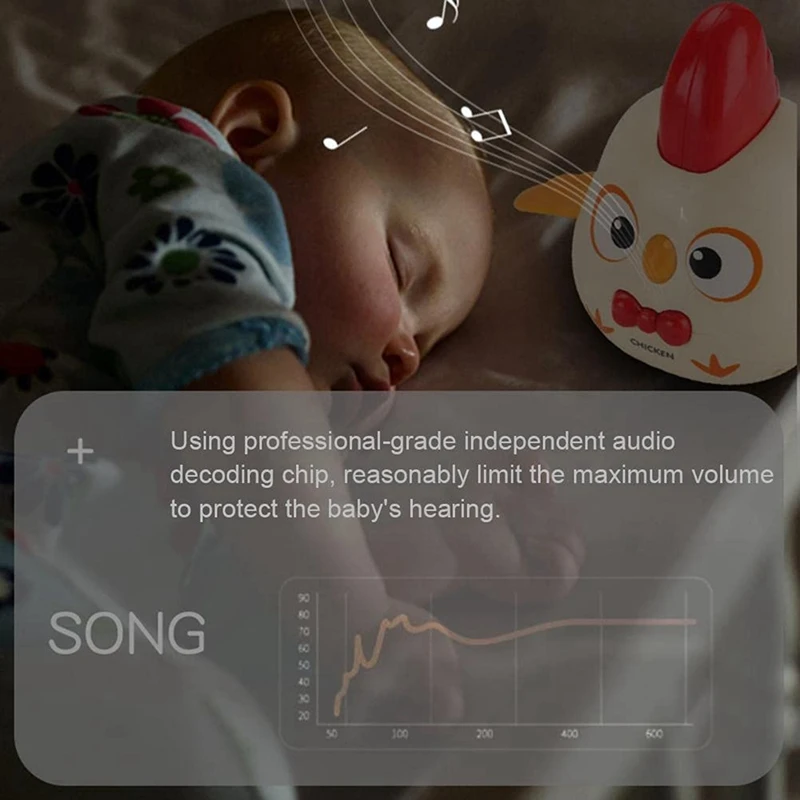 دجاج متأرجح كهربائي مع إضاءة وموسيقى للأطفال ، ألعاب موسيقية للأطفال ، مرح وسعادة ، مشي ورقص