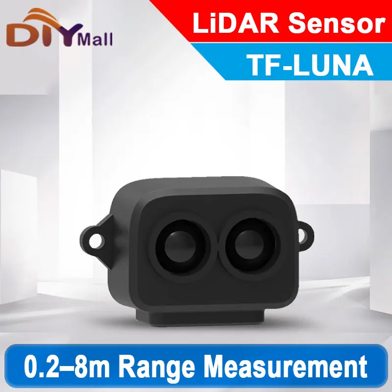 Benewake TF-Luna LiDAR Sensor 8m Range UART/I2C Interface 5V Single-Point Micro Ranging Module for Arduino Pixhawk Robotics