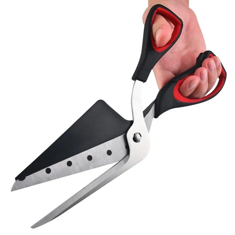 Multifunctional Pizza Scissors Stainless Steel Scissor Cut Pizza Slicer Sharp Detachable Cutting Tools For Restaurant Kitchen