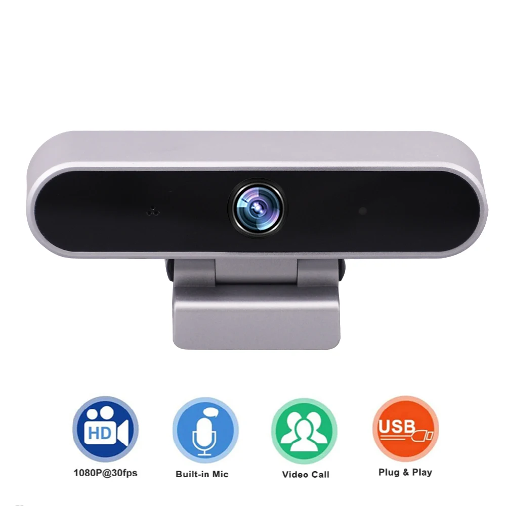 Webcam 1080P USB Web Camera com microfone para PC Computador Mac Laptop Desktop YouTube