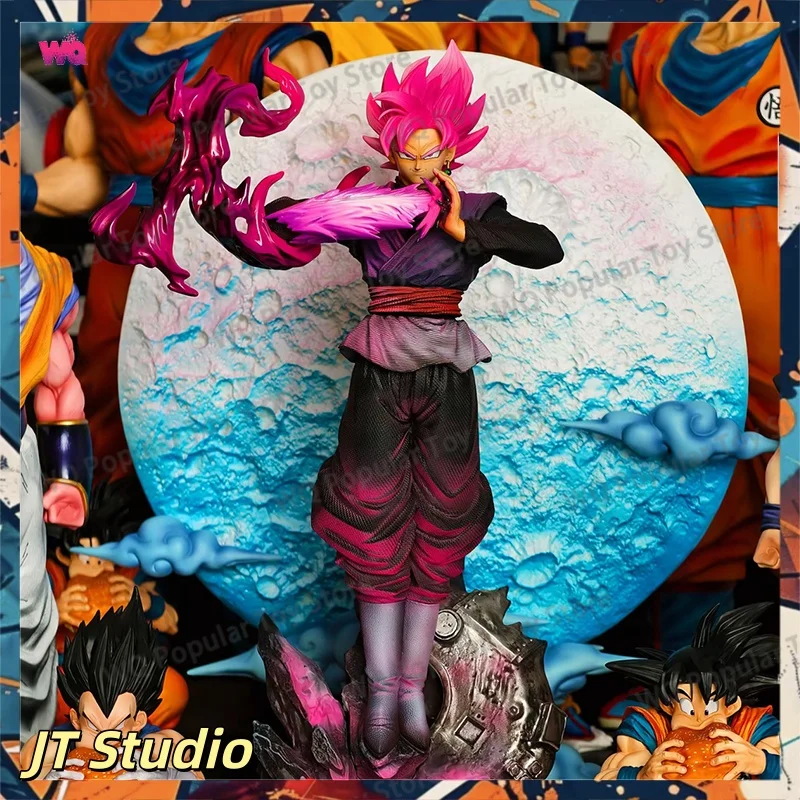 Figura de Anime de Son Goku de Dragon Ball de JT Studio, 38 cm, Figura de Zamasu Rosa, Estatua de PVC, Adorno de Escritorio, Modelo Coleccionable, Juguete