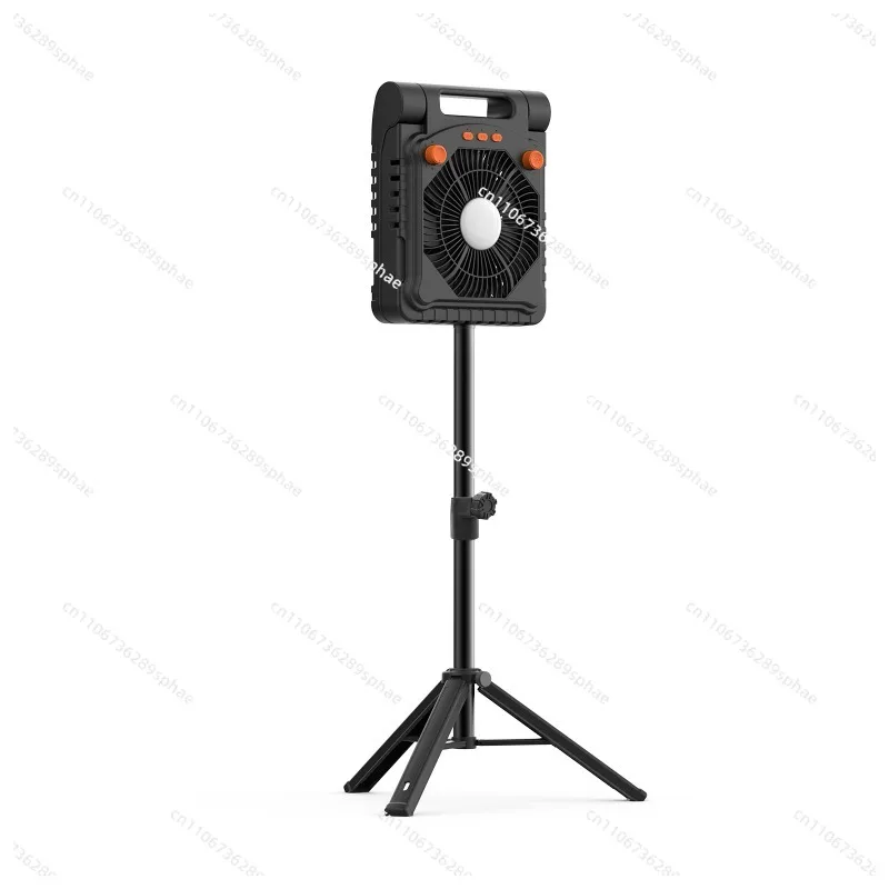 Outdoor camping fan light Large capacity solar rechargeable camping lighting