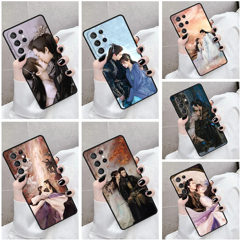 Phone Case For Samsung Galaxy S24 S23 S21fe S22 Ultra Plus Note 10 20 S8 S9 S10 Cover Love Between Fairy and Devil