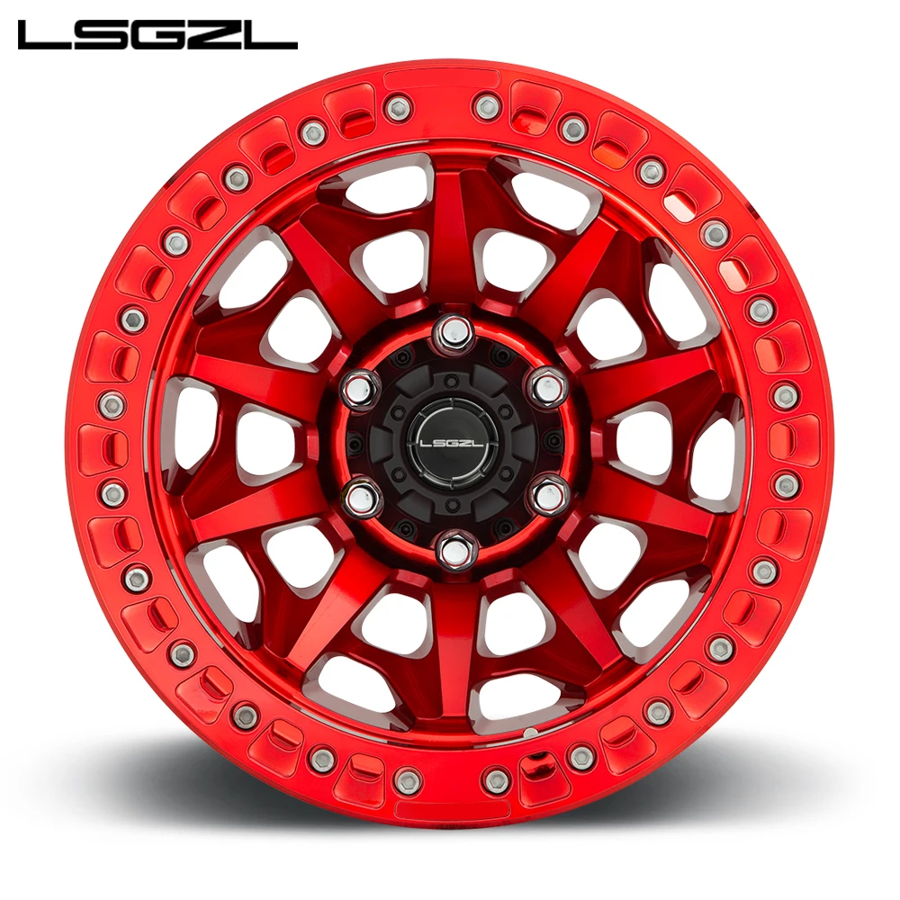 LSGZL High Performance 17 Inch Wheels Top Quality Multicolored Aluminum Alloy 4x4 Suv Rims off Road Alloy Wheel