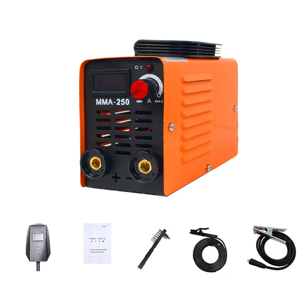 Portable Welding Machine Inverter Arc Electric Welder Current Adjustable Compact Welding Machine With Tools Storage Box MMA-250