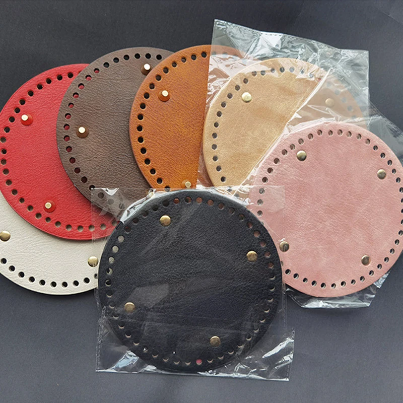 15cm Leather Bag Bottoms DIY Handmade Oval Round Bottom Bag Accessories for Knitting Bags Handbag Crossbody Shoulder Bags Bottom