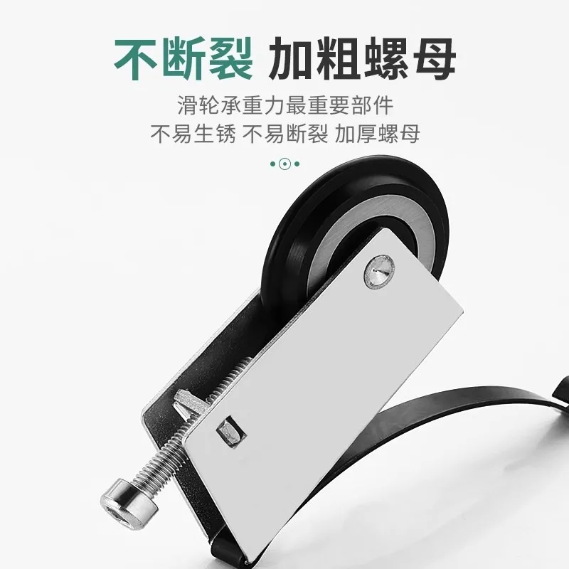 Wardrobe sliding door floor pulley lower wheel aluminum alloy bottom sliding door wheel old-fashioned bathroom glass