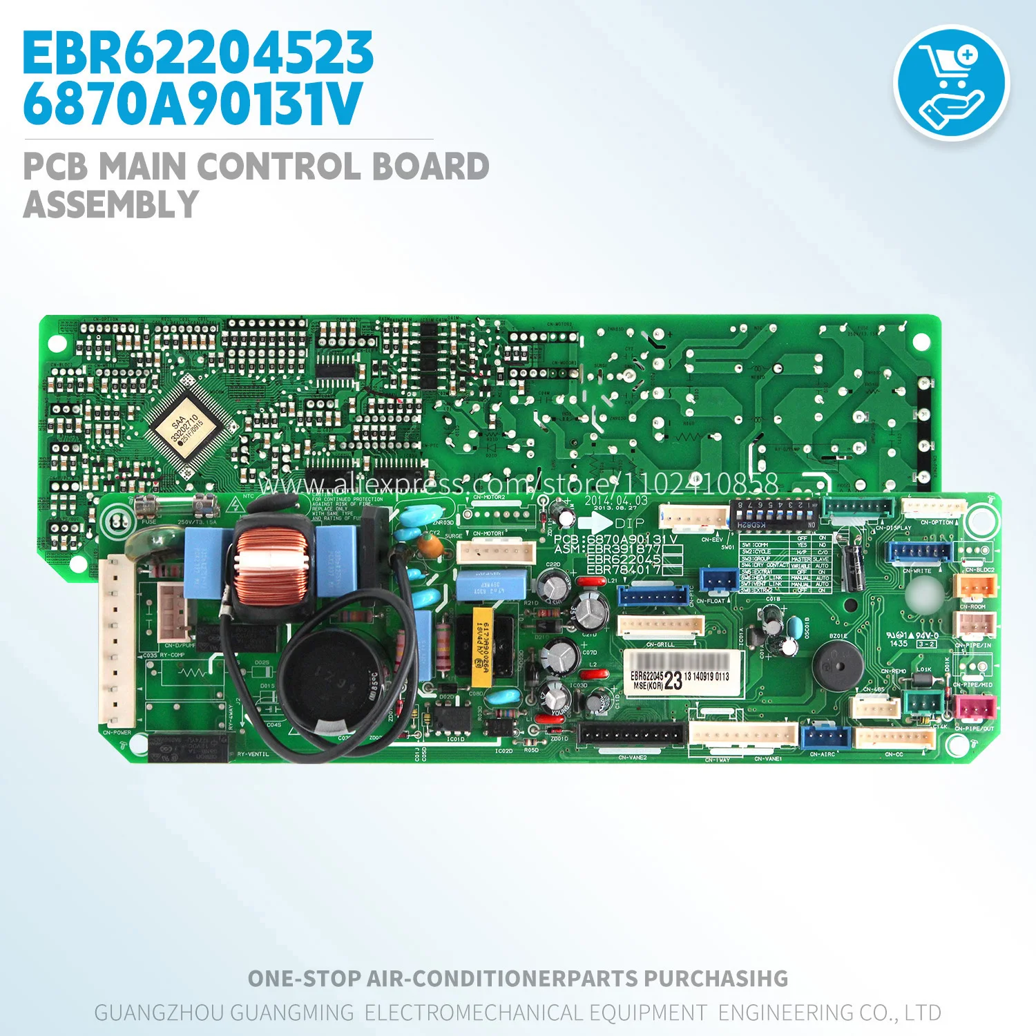 

PCB Main Control Board Assembly EBR62204523 6870A90131V for LG Multi-V Indoor Unit air conditioner parts HVAC Module Original