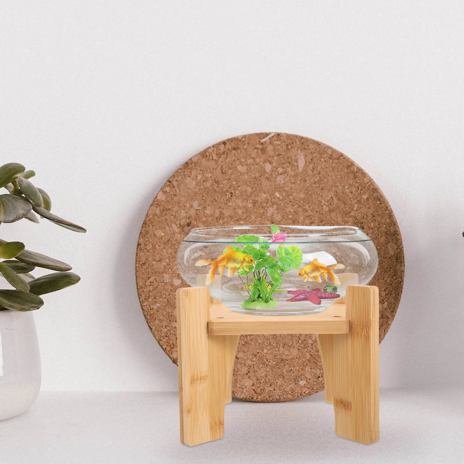 

Деревянная подставка для диспенсера напитков, креативный дизайн, квадратное основание, держатель для диспенсера, многофункциональная подставка для растений, ваза, аквариум