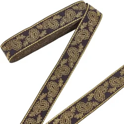 10.9 Yards Embroidered Ribbon 1.1 inch Ethnic Jacquard Ribbon for Sewing Crafting Home Decor Wedding DIY Clothing Accessories