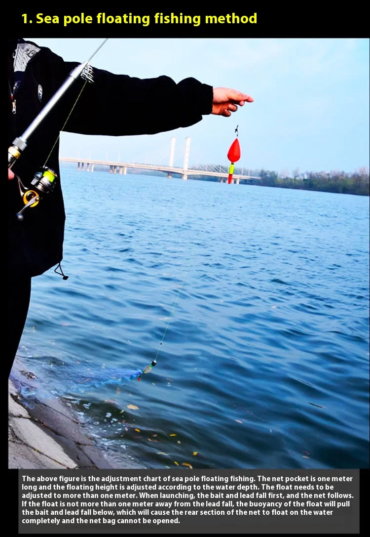 10Pcs Fischernetz Falle Mesh Leuchtende Perle Netting Meer Fisch Net Tackle Design Kupfer Shoal Cast Gill Feeder Fischernetz falle – Detail 12