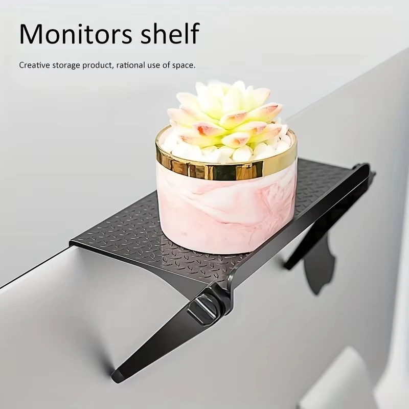 Universal TV Router Media Box Storage Rack Adjustable TV Screen Top Storage Shelf Computer Display Desktop Organizer for Home