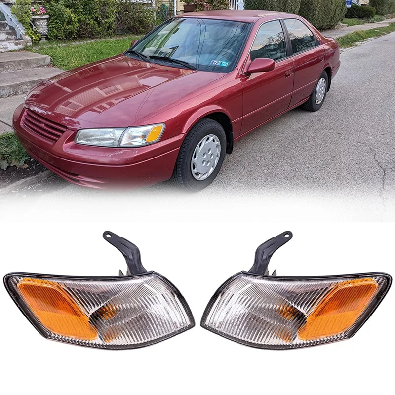 

Parking Signal Corner Marker Lights Lamps Lenses For 97-99 Toyota Camry 81520-AA010 81510-AA010