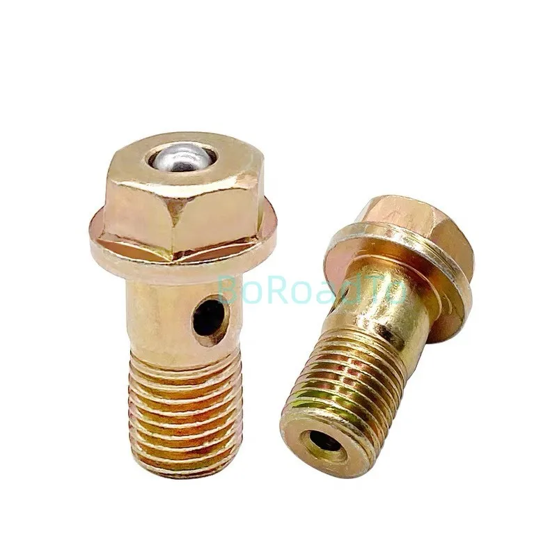 

10pcs Single Two-hole Hexagonal Spill Valve Hollow Screw M12 M14 M16