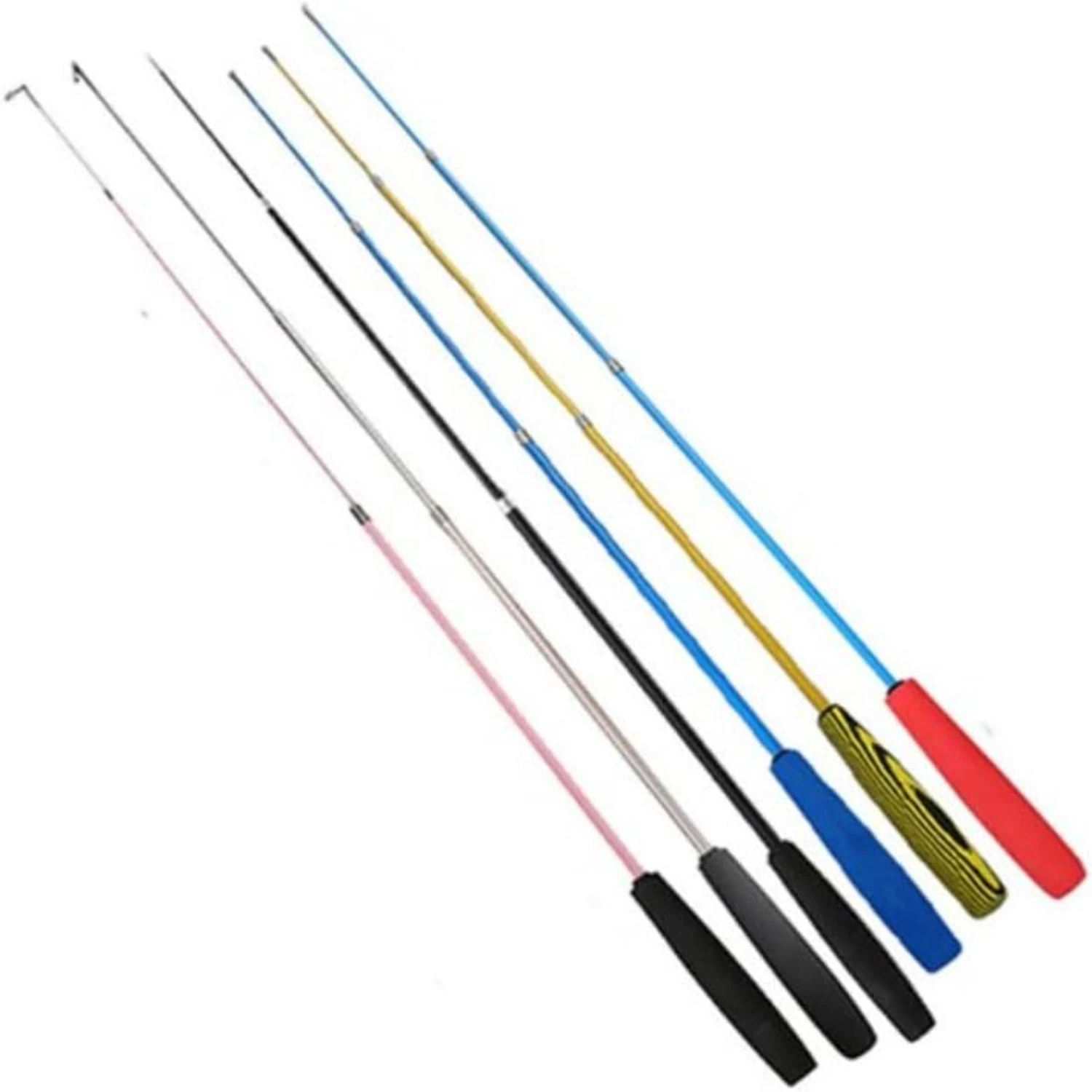 

Interactive Funny Black&Gold 38.19in Telescopic Cat Teaser Wands for Small Animal- Fun Kitten Stick Rod and Puppy Teaser Toys wi